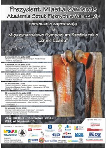 plakat - Międzynanrodowe Sympozjum Rzezbiarskie